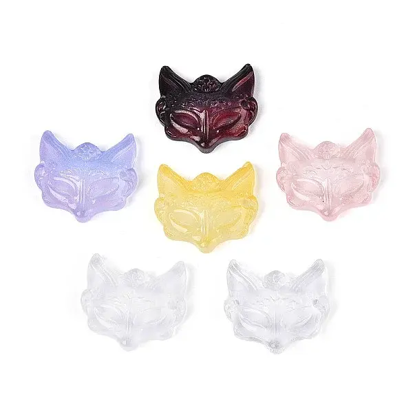 Dyed & Heated Glass Connector Charms