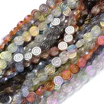 Electroplate Transparent Glass Beads Strands