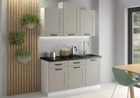 Kuchyňská linka 150 cm Luna 1 - Bílá + Clay Grey