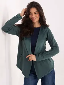 Dámská mikina s kapucí, tmavě zelená