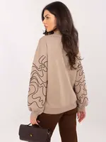 Dámska mikina s potlačou na rukávoch