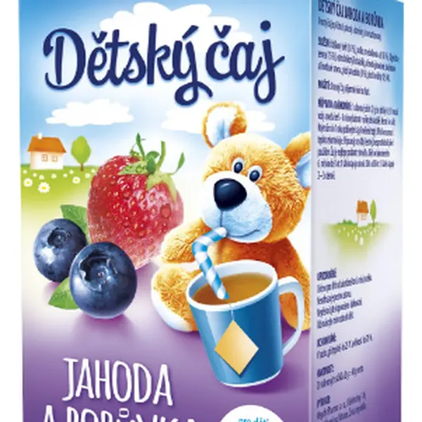 MEGAFYT Dětský čaj jahoda a borůvka 20 x 2 g