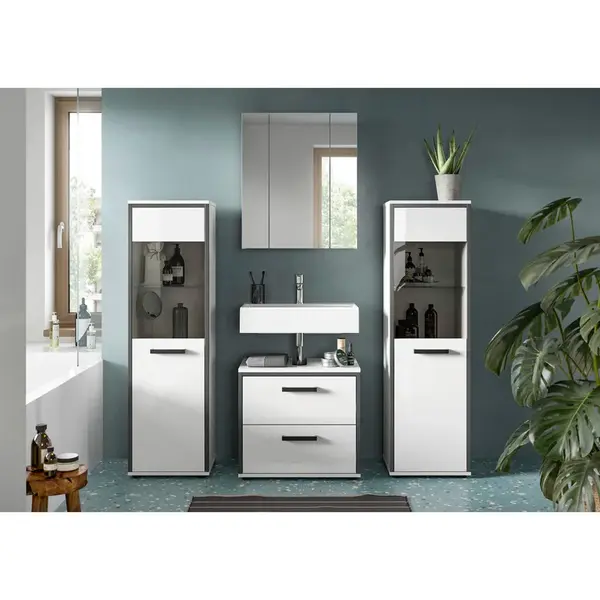 MID.YOU KOUPELNA vysoce lesklá bílá