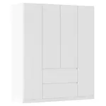 Rauch Möbel ŠATNÍ SKŘÍŇ S OTOČNÝMI DVEŘMI, bílá, 181/210/54 cm