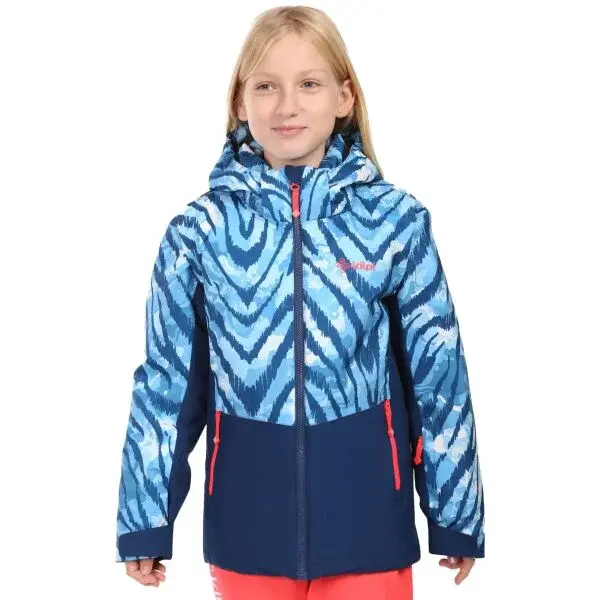 KILPI SAMARA Dievčenská lyžiarska bunda, tmavo modrá, veľkosť