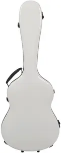 Razzor Fiberglass Classical Guitar Case White