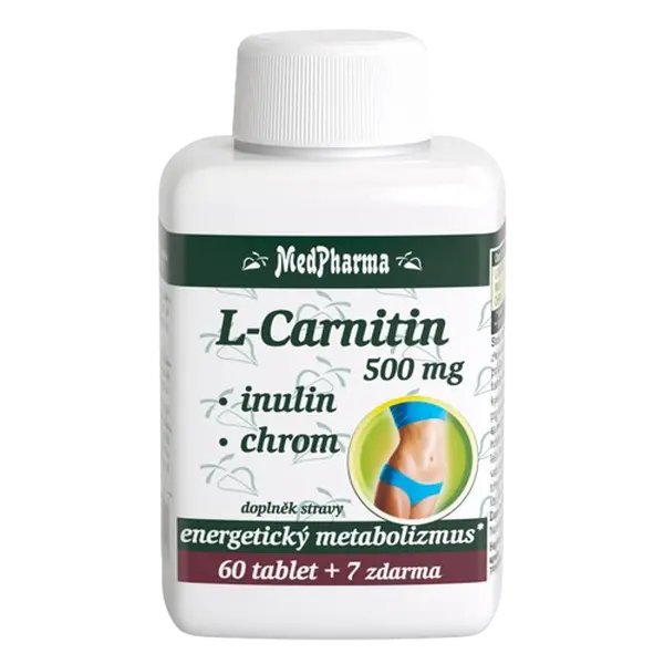 MEDPHARMA L-Carnitin 500 mg+Inulin+Chrom 67 tablet