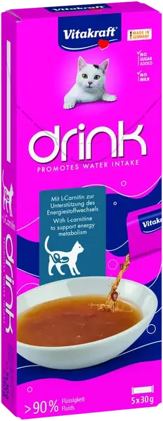 VITAKRAFT Cat drink losos+L-Carnitin 5 x 30 g