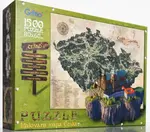 Puzzle mapa Česka 1500 dílků
