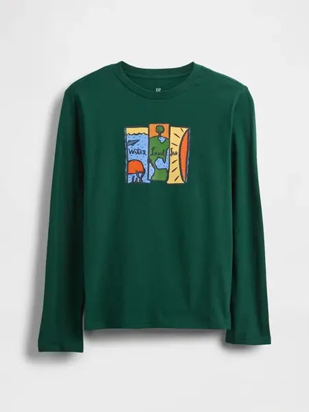 Chlapecké tričko s dlouhým rukávem GAP