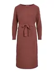 VILA Pletené šaty 'VIBUBBA'  bordová