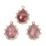 Natural Rhodonite Faceted Pendants