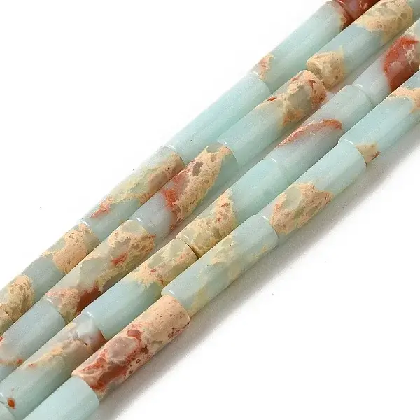 Synthetic Imperial Jasper Dyed Beads Strands