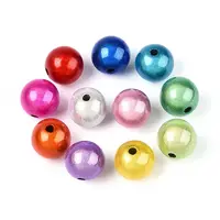 Spray Painted Acrylic Beads