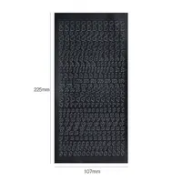 Letter PVC Adhesive Waterproof Stickers Self-Adhesive Stickers