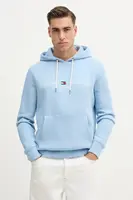 Mikina Tommy Hilfiger pánská, šedá barva, s kapucí, MW0MW11599