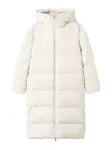 MANGO Zimný kabát 'Eskimo'  šedobiela