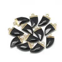 Natural White Jade Pointed Pendants