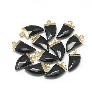 Natural White Jade Pointed Pendants