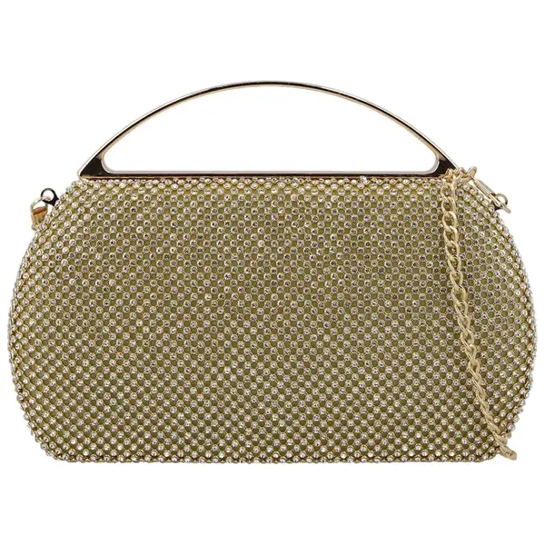 Dámska listová kabelka zlatá - Michelle Moon Esmera