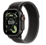 APPLE Watch Ultra 3 GPS + Cellular 49mm čierny titán - čierny/uhlový trailový ťah - S/M