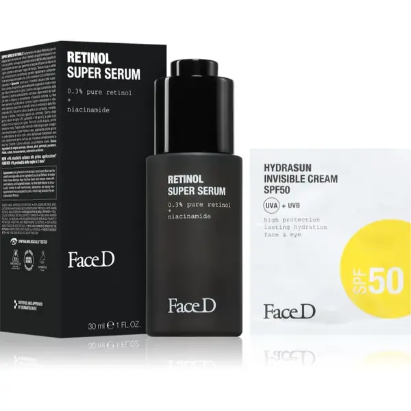 Face D Retinol Super Serum protivráskové retinolové sérum s olejem 30 ml