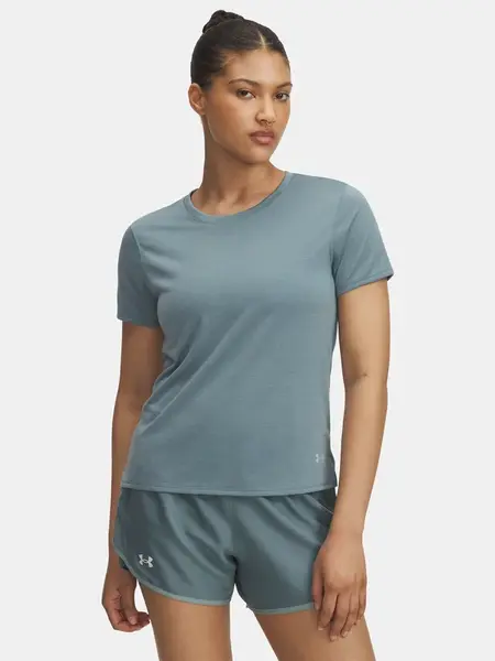 Dámské tričko Under Armour UA Launch Shortsleeve-BLU - Dámské