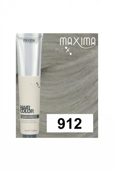 Maxima Professional Hair Color PLEX 912 - Super zosvetlenie - Veľmi svetlé blond striebro