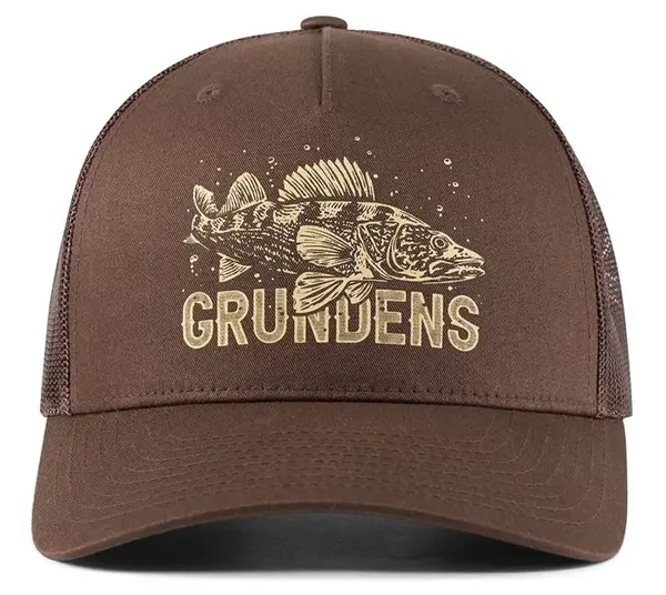 Grundéns kšiltovka king of the lakes trucker brown
