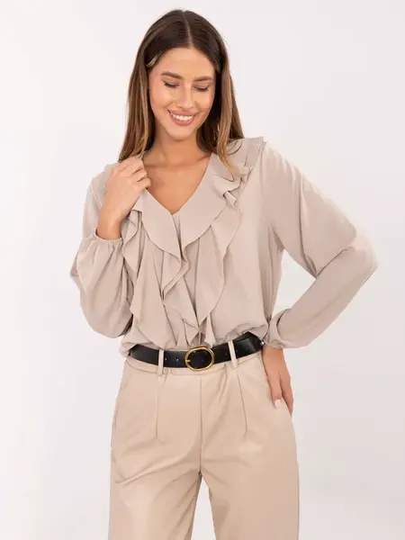 Blouse-MI-BZ-3261.23-dark beige