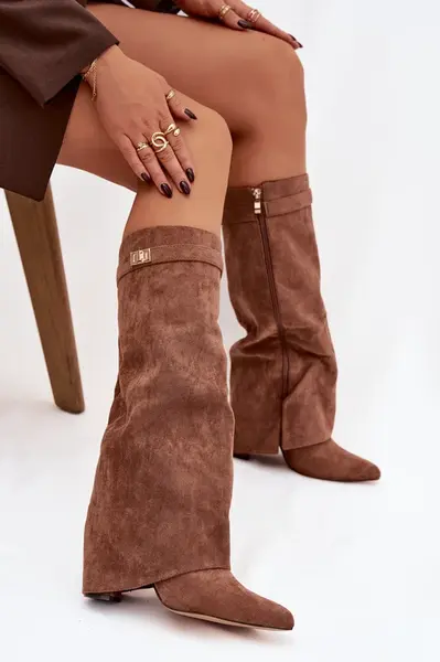 Dámske čižmy z ekologického semišu