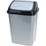 Odpadkový koš 10 l, černo-šedý