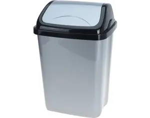 Odpadkový koš 10 l, černo-šedý