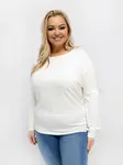 Plus size blúzka ecru