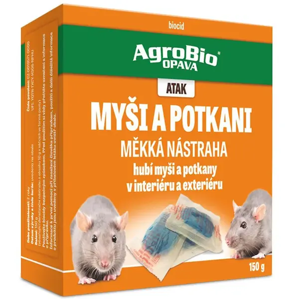 Atak myši a potkani - měkká návnada 150 g