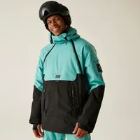 Pánská zimní lyžařská bunda dare2b tbar ii tyrkysová/černá s