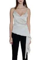 Saténový top na ramínka