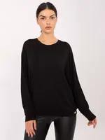 Čierna blúzka s dlhými rukávmi