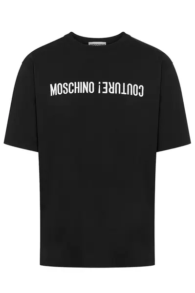 Černé tričko Moschino s potiskem