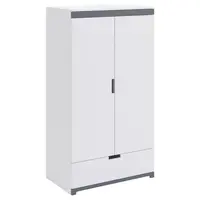 MID.YOU DĚTSKÁ ŠATNÍ SKŘÍŇ, šedá, bílá, 100/182/57 cm