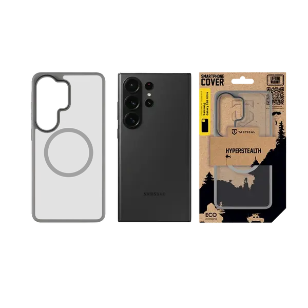 Zadní kryt Tactical MagForce Hyperstealth pro Samsung Galaxy S26 Ultra, light grey