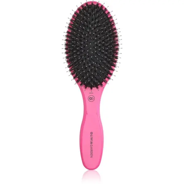 Olivia Garden Expert Care Oval Boar&Nylon Hot Pink kartáč na vlasy 1 ks