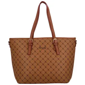 Trendová dámská koženková kabelka přes rameno Laila, světle hnědá