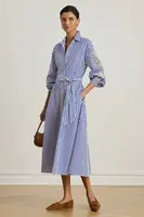 Bavlněné šaty Lauren Ralph Lauren