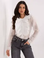 Bílá halenka s volány