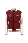 ALPHA INDUSTRIES Prechodná bunda 'Varsity Air Force'  burgundská / biela