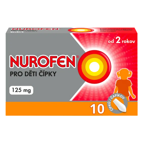 NUROFEN pro děti 125 mg čípky