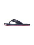 TOMMY HILFIGER Žabky  námornícka modrá / sépiová / červená
