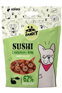 Vetexpert Mr.bandit pochoutka sushi králík a ryba 80g