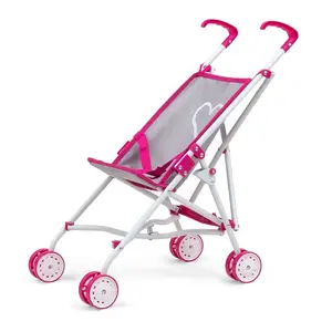 Milly Mally Golfový kočárek pro panenky Julia Prestige, růžová/šedá